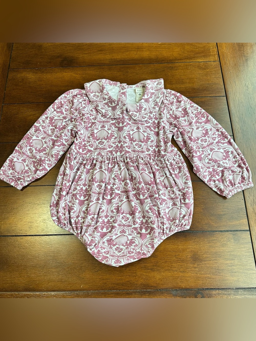 Kate Quinn Purple & White Peter Pan Collar Bubble | Size 2T